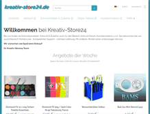 Tablet Screenshot of kreativ-store24.de